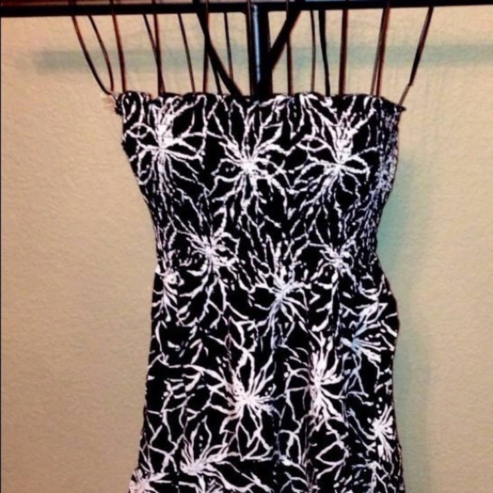 Vintage Abstract Figure Flattering Deadstock Summer Dress Sundress Vacay NWT - Picture 3 of 6